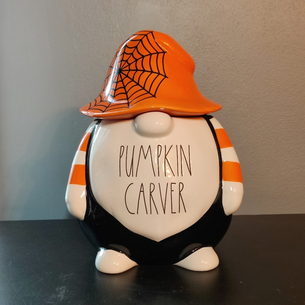 Rae Dunn gnome canister - Pumpkin Carver